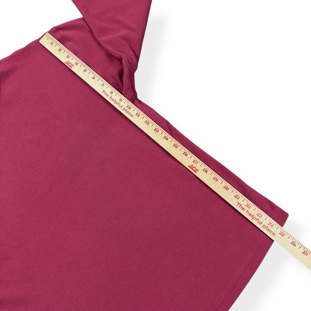 Vintage Eddie Bauer Men's Mock Turtleneck Pullover Shirt Size‎ L Pink Red Cotton - Picture 9 of 12